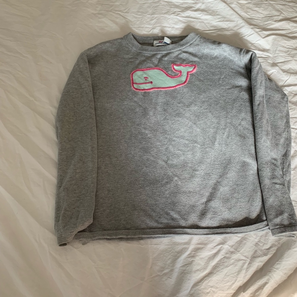 vineyard vines gray sweater